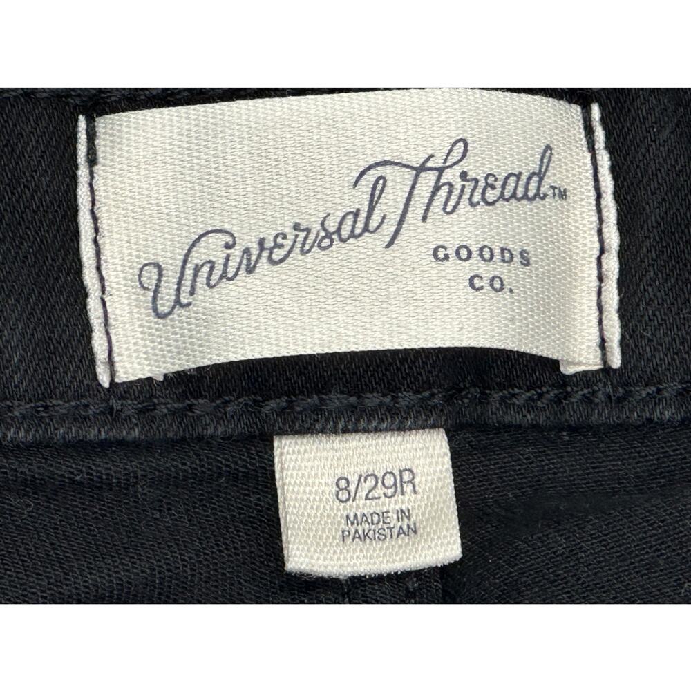 Universal Threads Black Jean Cuff Shorts 8/29R - Picture 3 of 5
